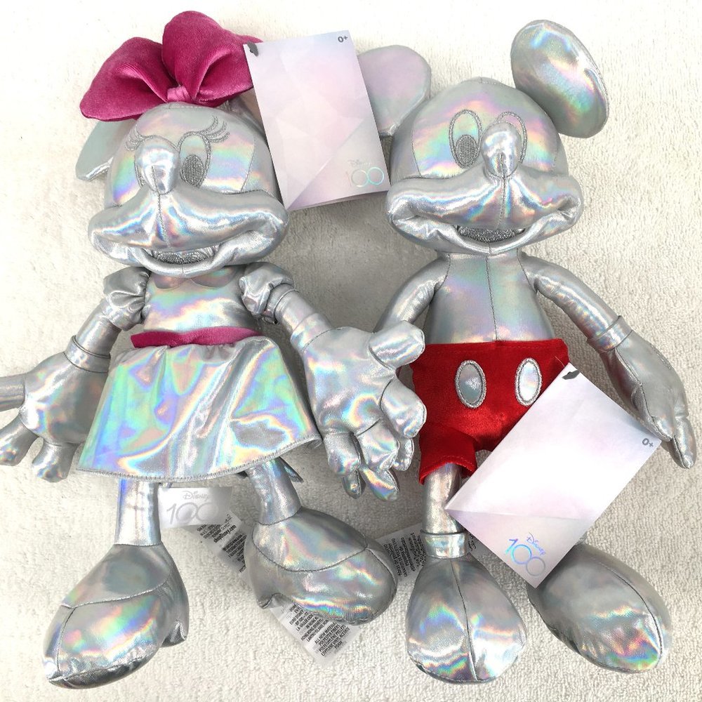 100th Anniversary Disney Mickey and Minnie Mouse Plushies